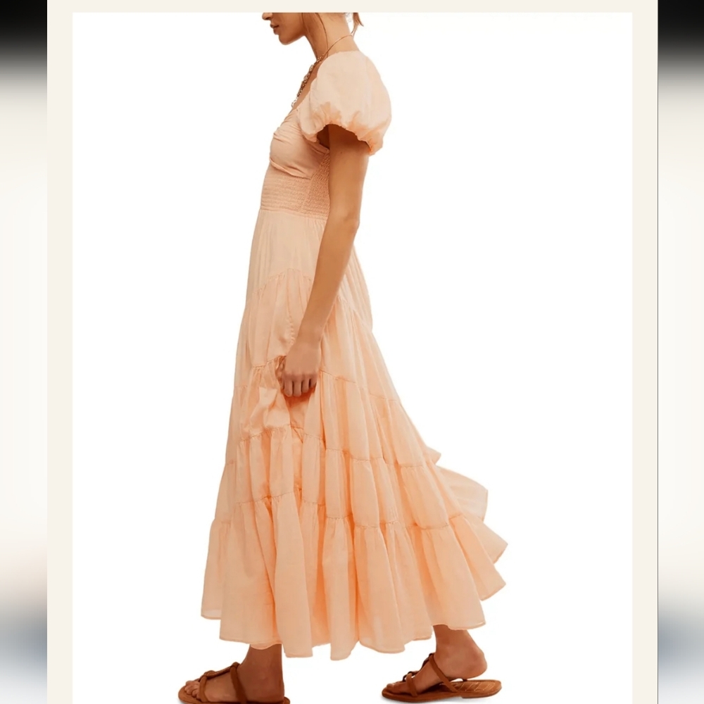 Free People Sundrenched Maxi Almost Apricot XS - Picture 4 of 12